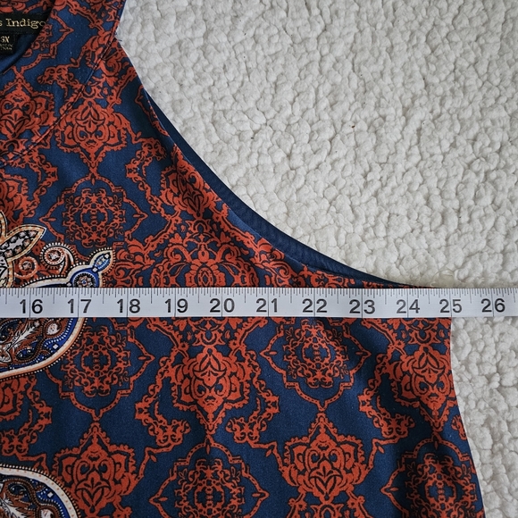 Always Indigo Women’s Dress Size 3X Sleeveless - Picture 10 of 11